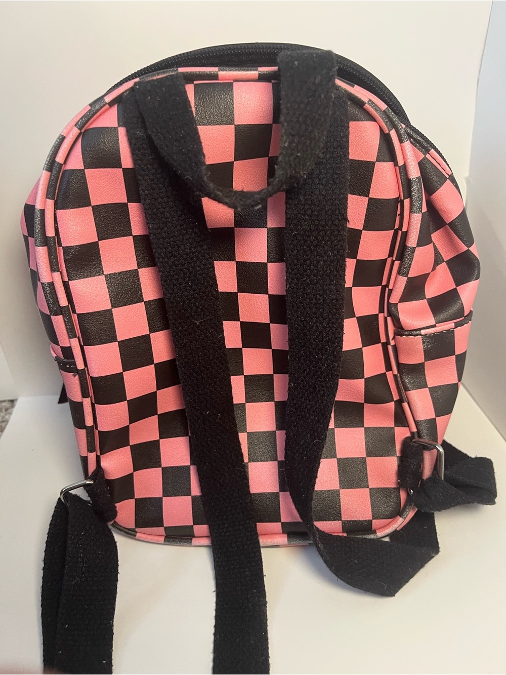 art class Black Mini Backpack Interior with White Logo